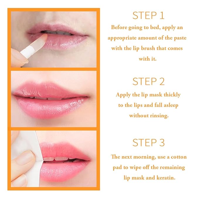 Honey Lip Balm Pot, Propolis Lip Mask, Strawberry Hydrating Propolis Lip Sleeping Mask, Prevent Dry&Cracked, Lip Repair Nourishes the Lip Skin (Honey)-Velvo Beauty