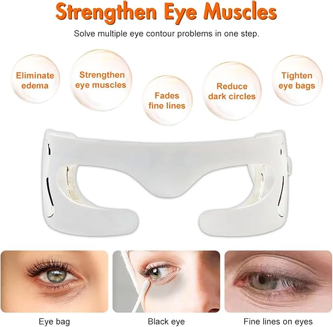 Enhance Collagen, Smooth Wrinkles, Reduce Puffiness, and Firm Skin with Advanced LED Light Therapy Technology, Red Light Therapy Eye Mask for Wrinkles-Velvo Beauty