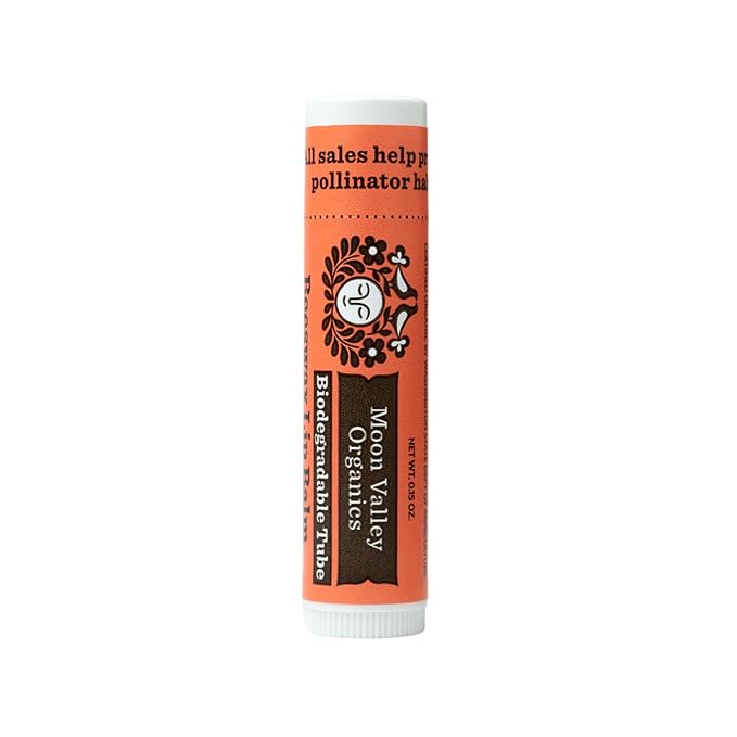 Moon Valley Organics Beeswax Lip Balm for Moisturizing Lips and Cuticles (ZINGY CINNAMON, 1-Pack)-Velvo Beauty