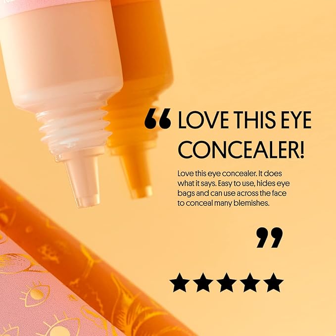 Winky Lux Peeper Perfect Under Eye Concealer, Makeup & Eye Brightener, Full Coverage Concealer for Dark Circles, Color Corrector & Eye Primer, With Collagen, Hyaluronic Acid & Vitamin E (Rich)-Velvo Beauty