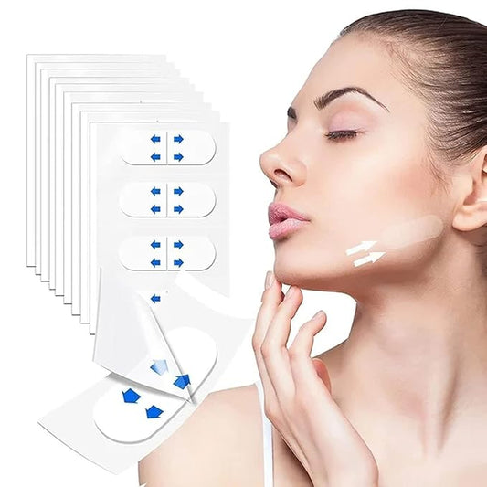 Face Lift Tape Invisible,Face Lifting Tape, Facelift tape, 120PCS, face tape for Double Chin, Saggy Skin,Wrinkles Lifting,live streaming,V-Shaped Face Lifter Patch Overnight-Velvo Beauty