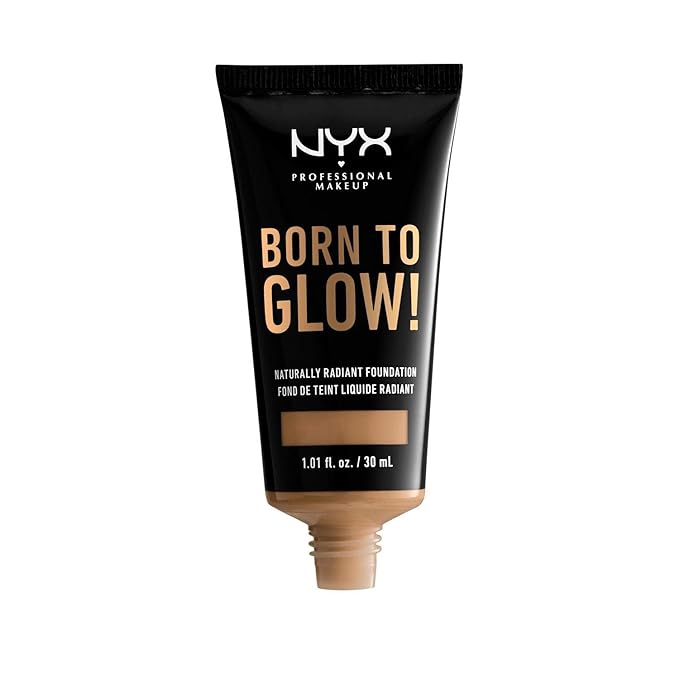 NYX PROFESSIONAL MAKEUP Born To Glow Naturally Radiant Foundation, Medium Coverage - Golden-Velvo Beauty