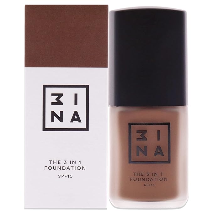 3INA The 3-In-1 Foundation 217 - Vegan Formula - Combination Of Primer, Concealer And Foundation - Medium Coverage - Natural Finish - Perfect For Covering Lines And Blemishes - Long Lasting - 1.01 Oz-Velvo Beauty
