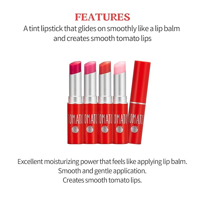 SKINFOOD Tomato Jelly Tint Lip (#02 Berry Tomato) - Moisturizing Tinted Lip Balm with Tomato Extracts, Healthy Looking Long Lasting Natural Lip Makeup - Natural Tinted Lip Balm - Lip Balm with Color-Velvo Beauty