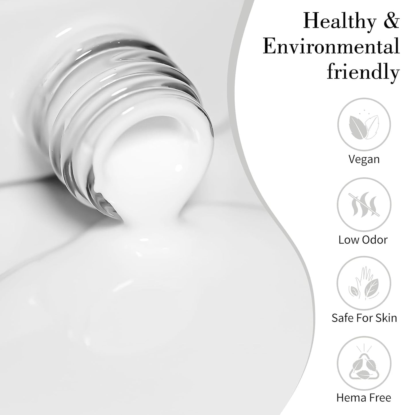 CANNI Milky White Jelly Gel Polish – 9ML Translucent Sheer Nude Soak-Off UV/LED Gel Nail Polish for DIY Manicure or Salon Use-Velvo Beauty