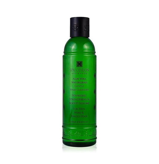 SPA CEYLON Aloe Vera Watergrass Gentle Hair Cleanser | Treat and Strengthen Hair | Sulfate-Free Hair Care | Ideal for Thin Weak or Fragile Hair-Velvo Beauty