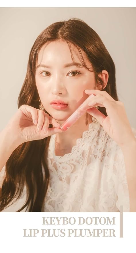 keybo Lip Plumper Dotom Lip Plus 16 Colors, 3 Steps Extreme Plumping Clear Lip Gloss by Essence Lip Care Oil & 16 Color Tints from Korean Makeup (31. Grand Master-Spring Glass)-Velvo Beauty