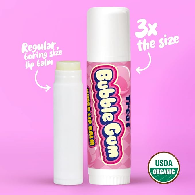 TREAT© Jumbo - Cruelty Free .50 OZ (BUBBLE GUM LIP BALM)-Velvo Beauty