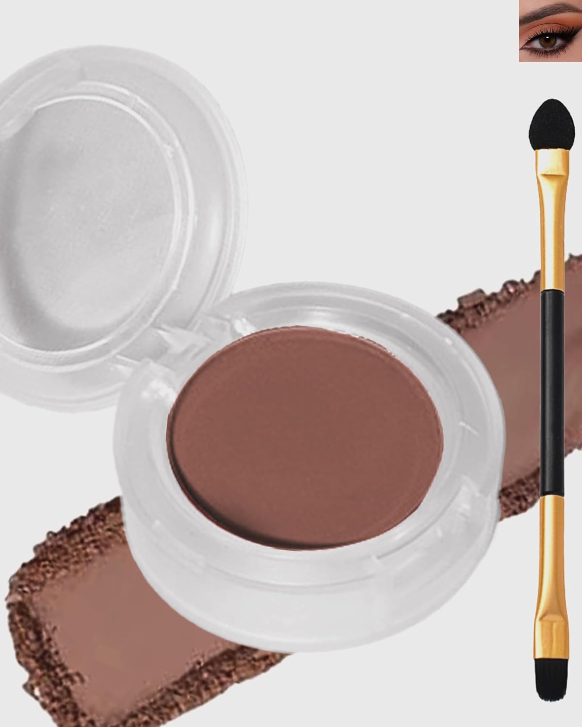 Single Matte Eyeshadow, Light Cocoa Nude Eye Shadow Brown Palette Makeup for Older Women, High Pigment Waterproof Pressed Eye Shadows Powder with Smooth Lightweight,Blendable for Daily Eye Look-214-Velvo Beauty