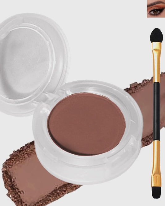 Single Matte Eyeshadow, Light Cocoa Nude Eye Shadow Brown Palette Makeup for Older Women, High Pigment Waterproof Pressed Eye Shadows Powder with Smooth Lightweight,Blendable for Daily Eye Look-214-Velvo Beauty