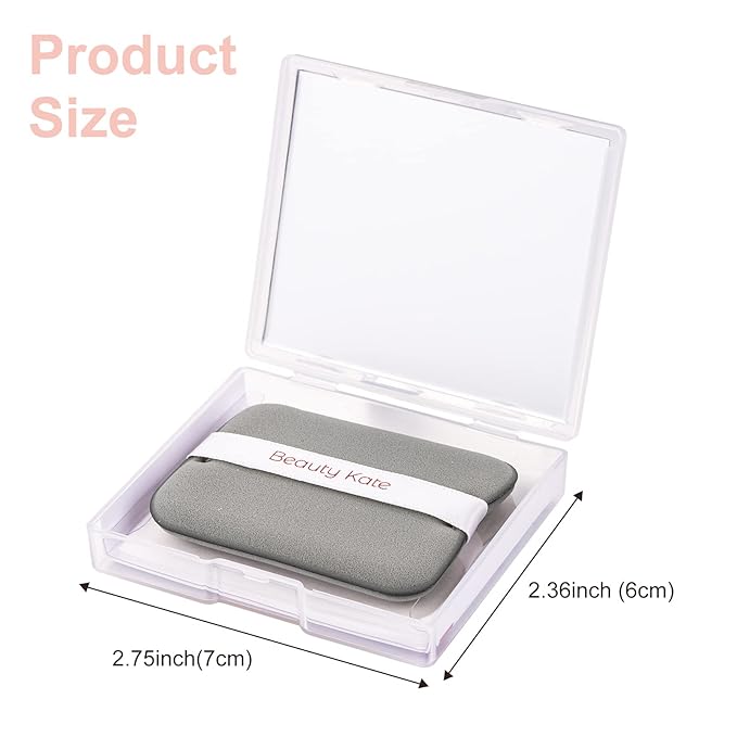 2 Pack Matter Blotting Paper for Oily Skin Total 100 Sheets with Mirror Case and Makeup Puff - Easy Dispensing Oil Blotting Sheets for Face,Makeup Friendly Oil Absorbing Sheets-Velvo Beauty