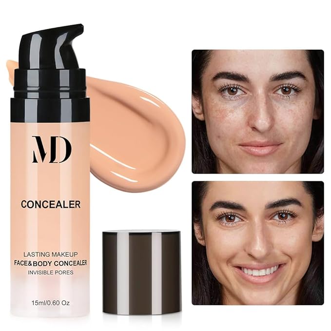 Liquid Primer Set Matte Liquid Full Coverage Oil Control Breathable Invisible Cover Concealer Primer with Face Primer, Makeup Sponge-Velvo Beauty