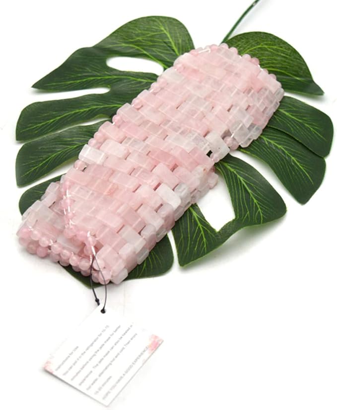 Jade Ice Sleeping Mask, Jade Mask for Relieving Face & Eye Puffiness Migraine, Anti Wrinkle Mask Therapy, Yoga Meditation Tools (Rose Quartz)-Velvo Beauty