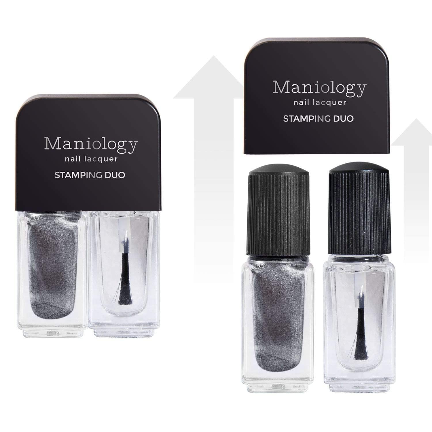 Maniology Crystal Galaxy Nail Stamping Starter Kit | Celestial Nail Art with Crystal-Inspired Galaxy Designs – with Stamping Plate, Polish, Top Coat, Stamper & Scraper-Velvo Beauty