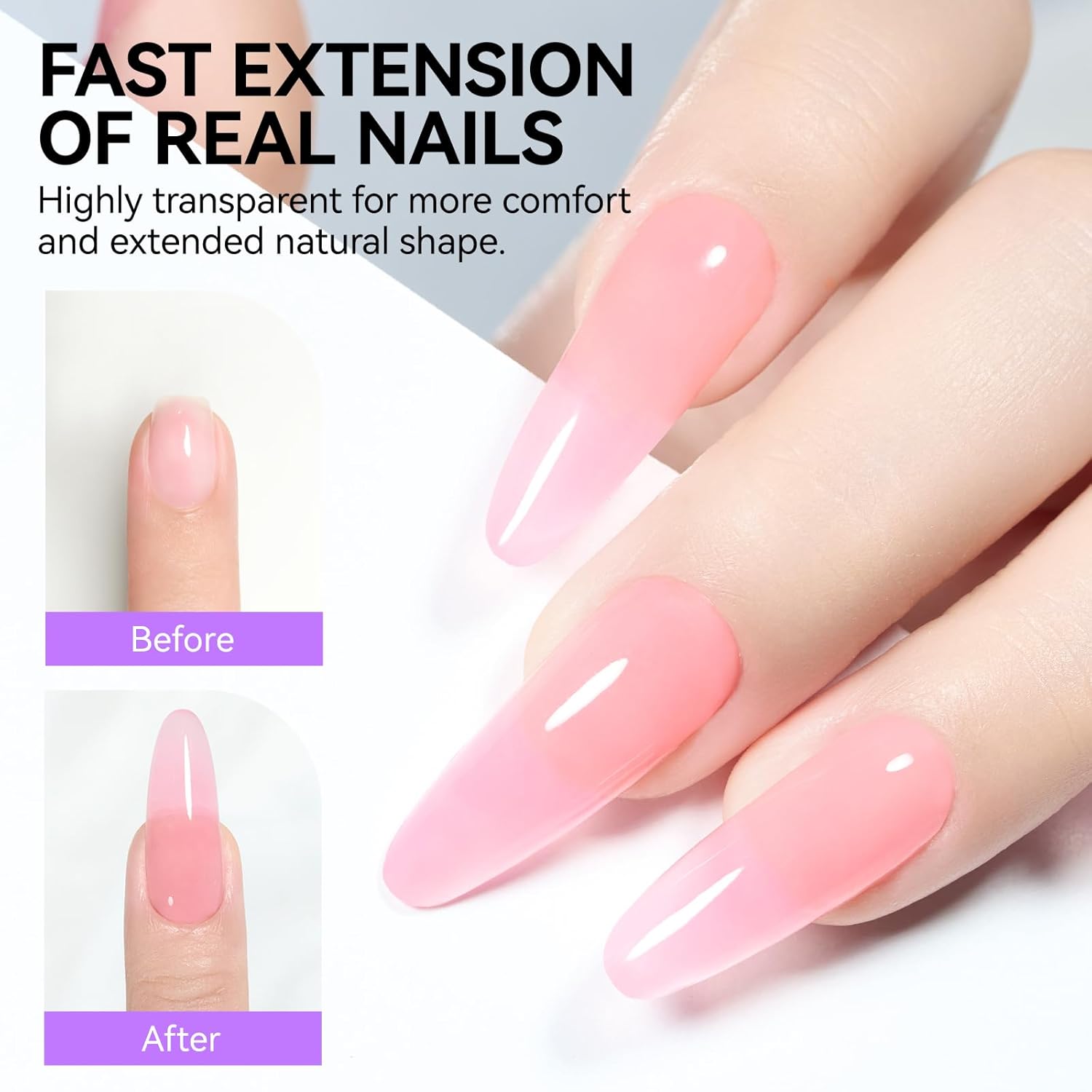 Gelike EC Dual Forms for Extension: 96 Pcs Color Nail Form, 4 Style 12 Size Nail Forms For Builder, Half Matte Gel Forms For Manicure Art Design Salon Diy-Velvo Beauty