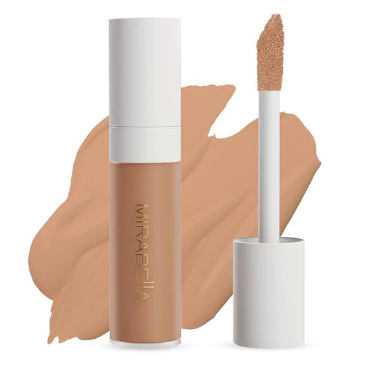 Mirabella Invincible For All Perfecting Under Eye Concealer Full Coverage - Hydrating Makeup Concealer for Dark Circles, Fine Lines & Wrinkles w/Hyaluronic Acid - Tan T170-Velvo Beauty
