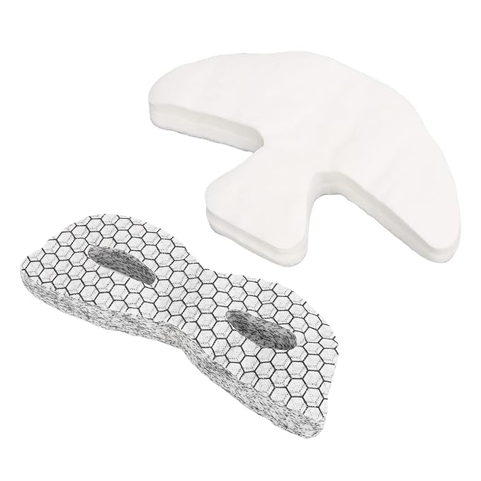 ZJchao Disposable Eye Forehead Masks, Eye Forehead Mask Paper Silk DIY Soft Disposable Hydrating Eye Care Paper Facial Eye Pads Spa DIY Clear Eye Mask Paper Beauty Sheets for Home Beauty-Velvo Beauty