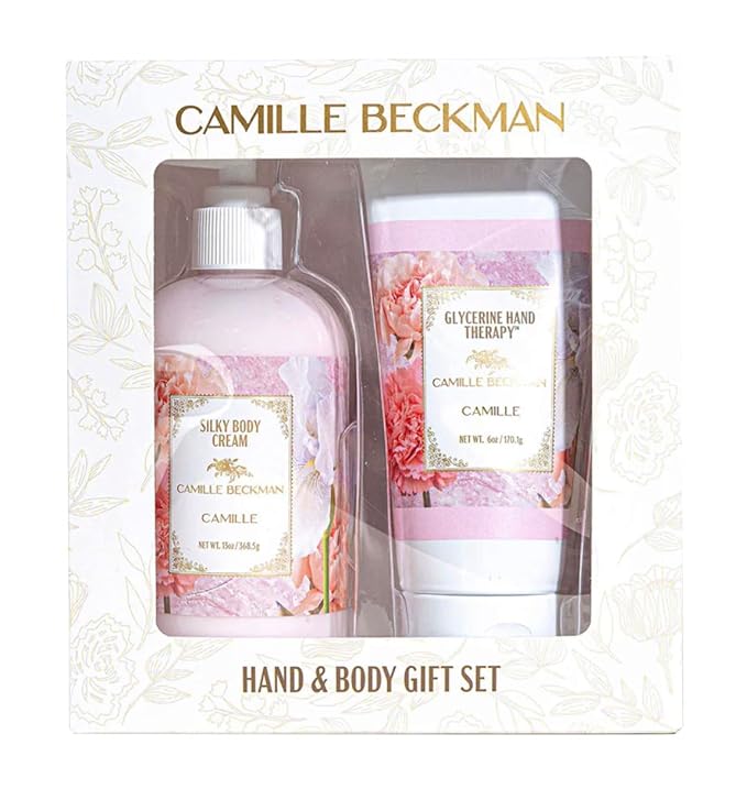 Camille Beckman Hand and Body Duet Set, Silky Body and Glycerine Hand Cream, Camille-Velvo Beauty