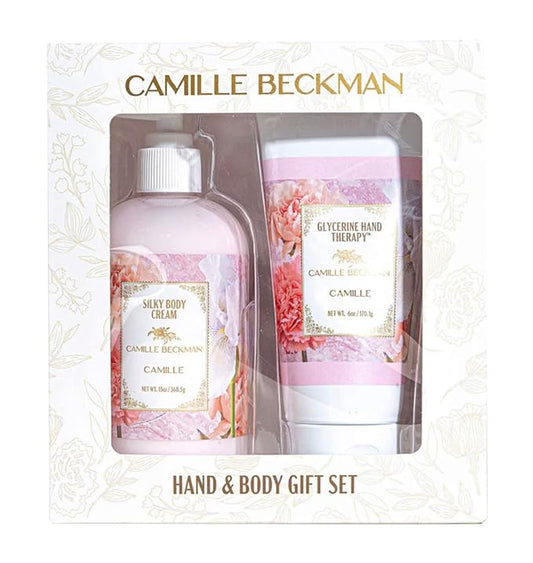 Camille Beckman Hand and Body Duet Set, Silky Body and Glycerine Hand Cream, Camille-Velvo Beauty