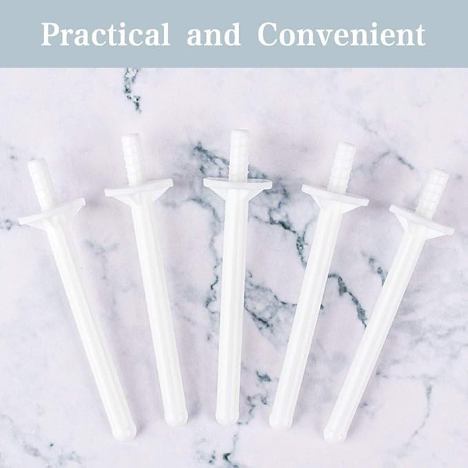 60 Pieces Plastic Wax Applicator Wands with Disposable Spatulas for Nose Hair Removal and Nostril Cleaning-Velvo Beauty