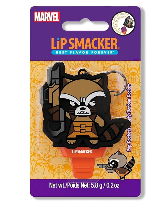 Lip Smacker Marvel, Guardians of the Galaxy, keychain, lip balm for kids - Rocket Racoon (keychain)-Velvo Beauty