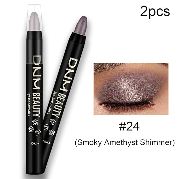 evpct 2Pcs Cream Eyeshadow Sticks Set for Eyes Waterproof, Smoky AmethystShimmer Matte Eye shadow Stick Pencil Pen Bulk sombras en crema para ojos 24+24-Velvo Beauty