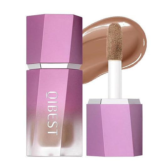 Soft Liquid Contour Stick, Liquid Face Bronzer Stick Built-in Sponge Tip, Cool Toned Liquid Contour for Women and Girl, Lightweight Blendable Cream Bronzer Stick Makeup,06 Brown-Velvo Beauty