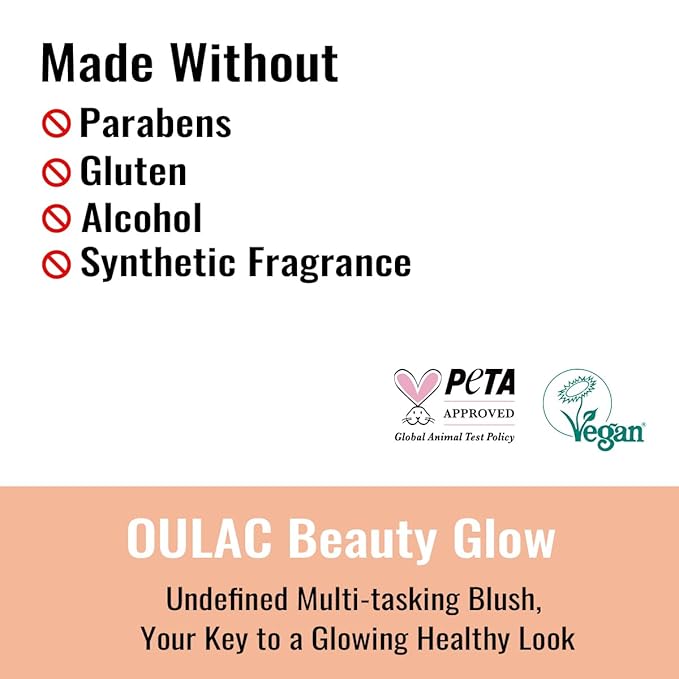 OULAC Matte Blush Makeup| Highly Pigmented Cream Blush| Natural Matte Glow| Shape & Highlight Face| Cruelty-Free Blush with Rose Oil| 08 The Miracle (matte bright coral) 4.8g-Velvo Beauty