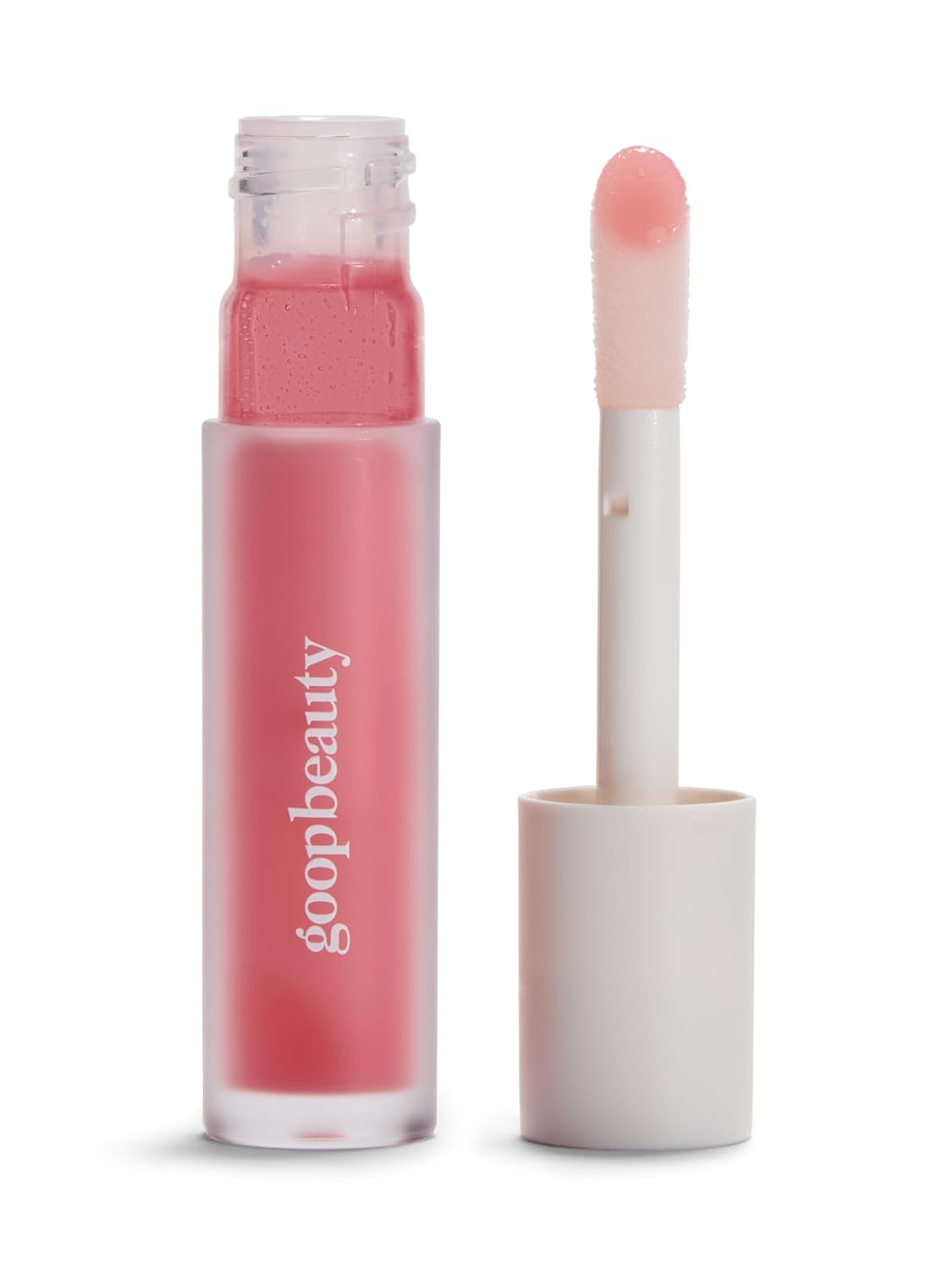 goop Beauty Hydra-Barrier Gel Gloss | Hydrating Lip Gloss to Moisturize & Plump Lips | Hyaluronic Acid & Vitamin E | Glaze - Palest Clear Pink | 0.13 oz-Velvo Beauty