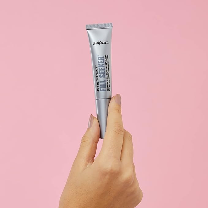 Soap & Glory Sexy Mother Pucker Fill Seeker Lip Plumper Gloss - Plumping Lip Gloss for Smooth & Moisturized Lips - Rejuvenating Lip Serum with Long-Lasting Hydration (0.5 fl oz)-Velvo Beauty