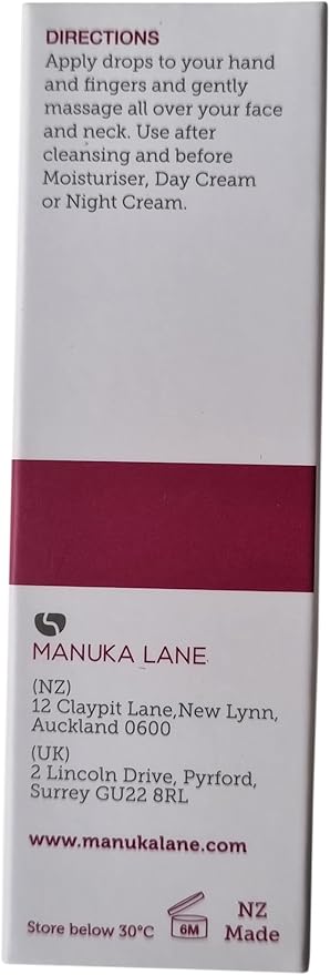 Manuka Lane Nourishing Face Oil, with Sweet Almond Oil, Rosehip and Manuka Oil Results for Soothe and Moisturise Your Face-Velvo Beauty