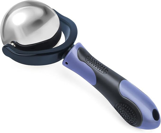 Cold Massage Roller Ball, Cold Therapy Relief, Portable Fitness Ice Roller Ball with Handle, Great Tool for Back/Neck Pain (Blue)-Velvo Beauty