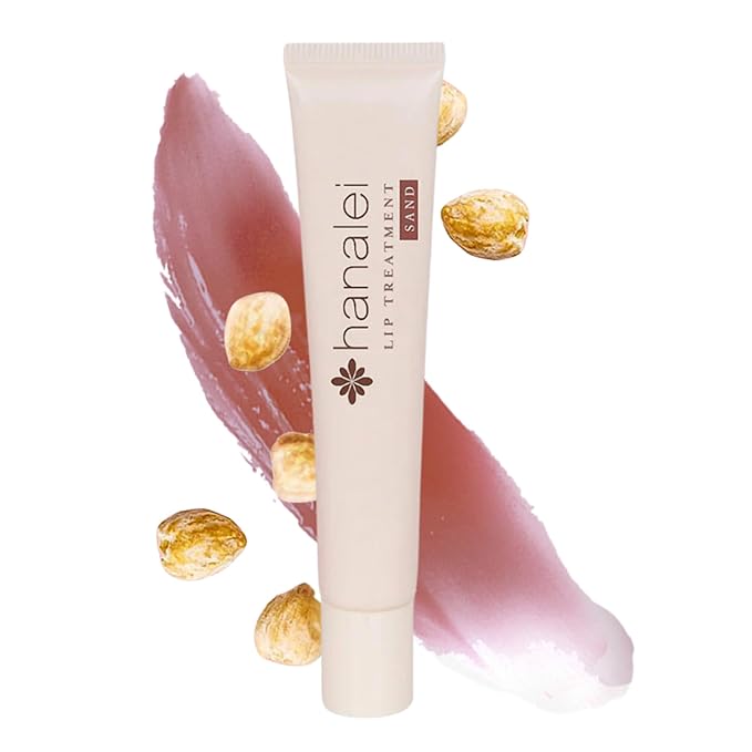 Hanalei Lip Treatment for Dry, Chapped Lips – Intensive Overnight Moisturizer with Kukui Oil, Shea Butter & Grapeseed Oil – Hydrating Balm for Healing Cracks – Natural Nude Tint, 15g – Cruelty-Free-Velvo Beauty