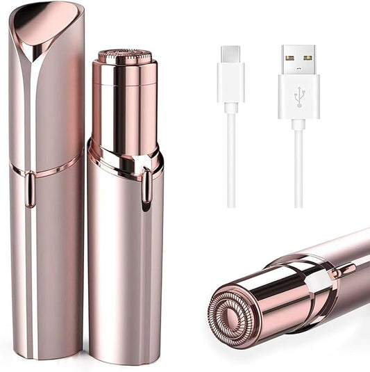 Facial Hair Removal for Women, Face Shavers for Women, Portable Lady Face Electric Razor for Lip, Peach Fuzz, Chin with USB Rechargeable