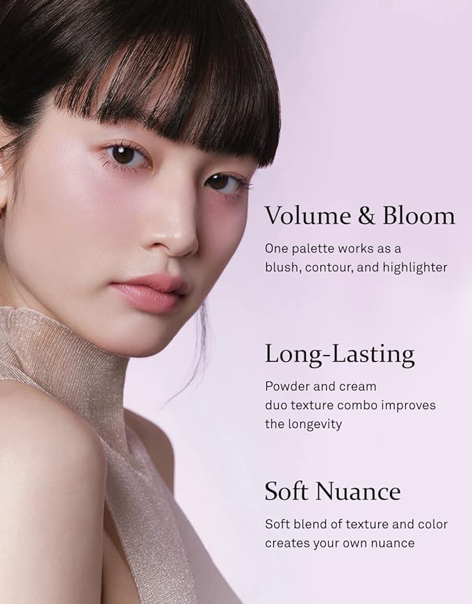 hince True Dimension Layering Cheek - Cream & Pressed Powder 2 Different Shades & Textures - Silky Seamless Long Lasting Blush Makeup - Muted Beige & Elegant Rose Beige (1, DREAMLIKE, L003)-Velvo Beauty