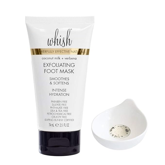 Whish Coconut Milk + Verbena Exfoliating Foot Mask - Smoothes & Softens, Intense Hydration-Velvo Beauty