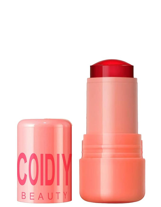 Jelly Blush Stick, Water Jelly Tint Makeup, Sheer Lip & Cheek Tint Stain - Buildable Lightweight Finish, Moisturizing Waterproof Long Lasting Water Tint Lip Stain Makeup-Velvo Beauty