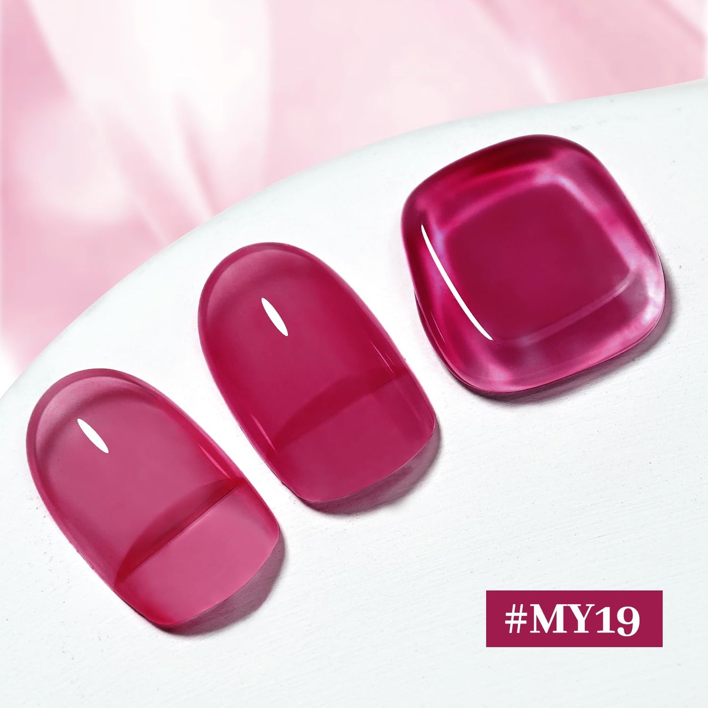 16.5ml Jelly Rose Red Nail Polish Large Volume Quick Dry Nail Polish, Long Lasting Shine, Fingernail Toenail Nail Art DIY Home Travel Nail Art Gift-Velvo Beauty
