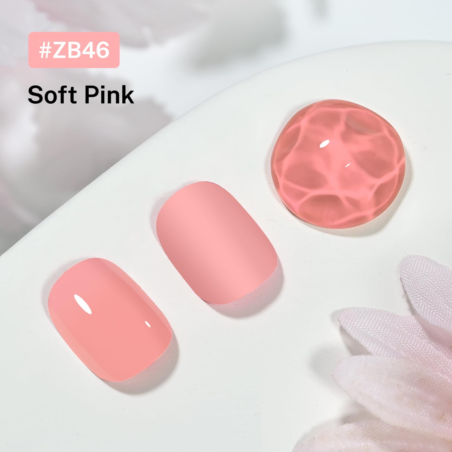 16.5ml Soft Pink Nail Polish Large Volume Quick Dry Nail Polish, Long Lasting Shine, Fingernail Toenail Nail Art DIY Home Travel Nail Art Gift-Velvo Beauty