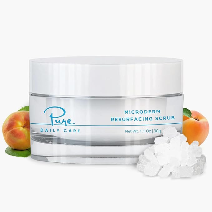 MicroDerm Resurfacing Scrub - Exfoliating Polish Crystals At-Home MicroDermabrasion Vitamin A & E Squalane-Velvo Beauty