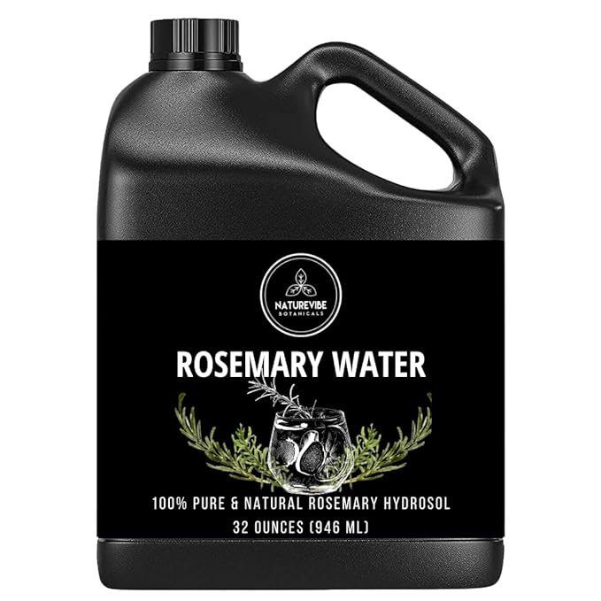 Naturevibe Botanicals Rosemary Water 32 Ounces | 100% Pure and Natural | Great for Skin Care and Hair Care-Velvo Beauty