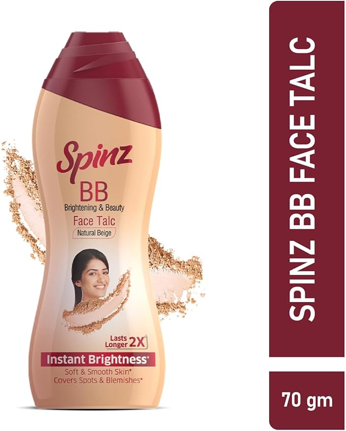 Spinz BB Talc, instant glow cover spots & blemishes 100g-Velvo Beauty
