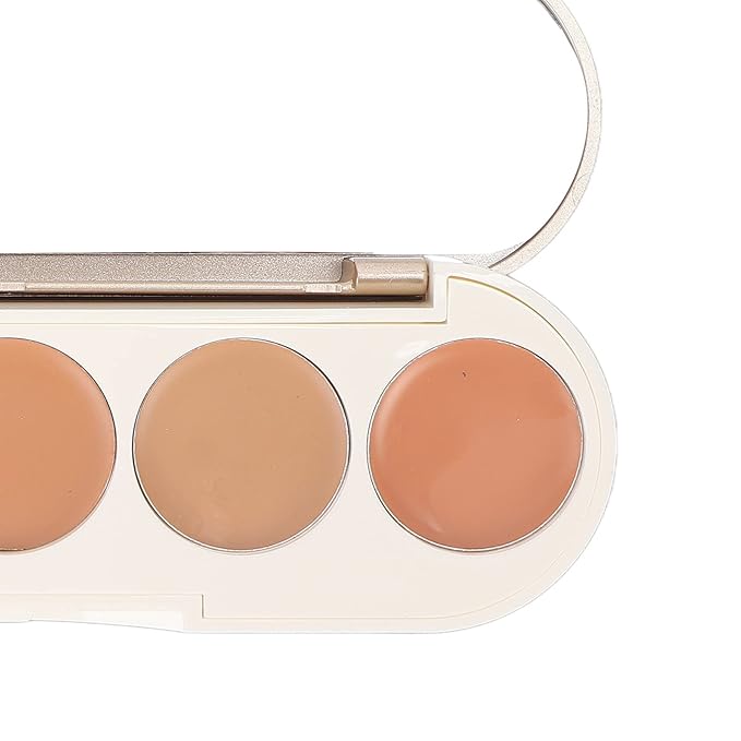 Waterproof Concealer Palette, High Coverage, Professional Long Lasting Multipurpose Bronzer Palette with 5 Colors-Velvo Beauty