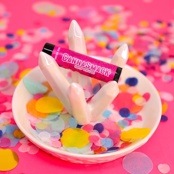 CannaSmack Natural Hemp Lip Balm - Sweet Mint Flavor - Besswax and Natural Botanical Extracs - Cooling & Moisturizing-Velvo Beauty