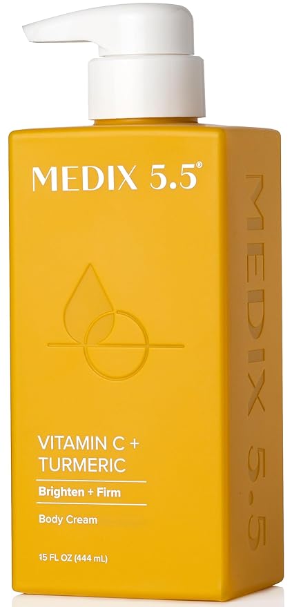 MEDIX 5.5 Vitamin C Cream Face Lotion & Body Lotion Moisturizer | Anti Aging Skin Care Firming & Brightening Cream Diminishes The Look Of Uneven Skin Tone, Age Spots, & Sun Damaged Dry Skin, 15 Fl Oz-Velvo Beauty