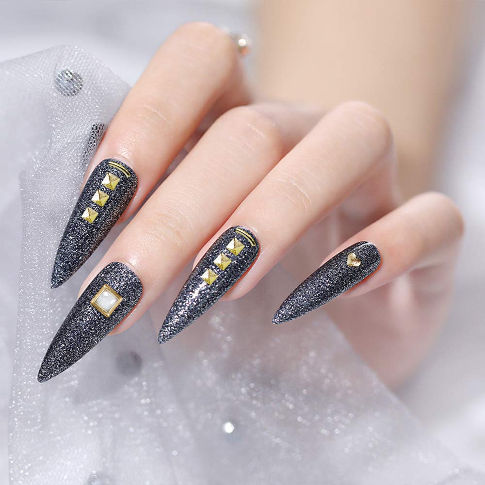 Artdone 12 boxes Nail Rhinestones,Nail Gems Nail Diamonds,Nail Art Studs Nail Crystals Nail Sequins for Nails Kit with 1 Tweezers and 3 Pen for Nail Art Supplies Accessories……-Velvo Beauty