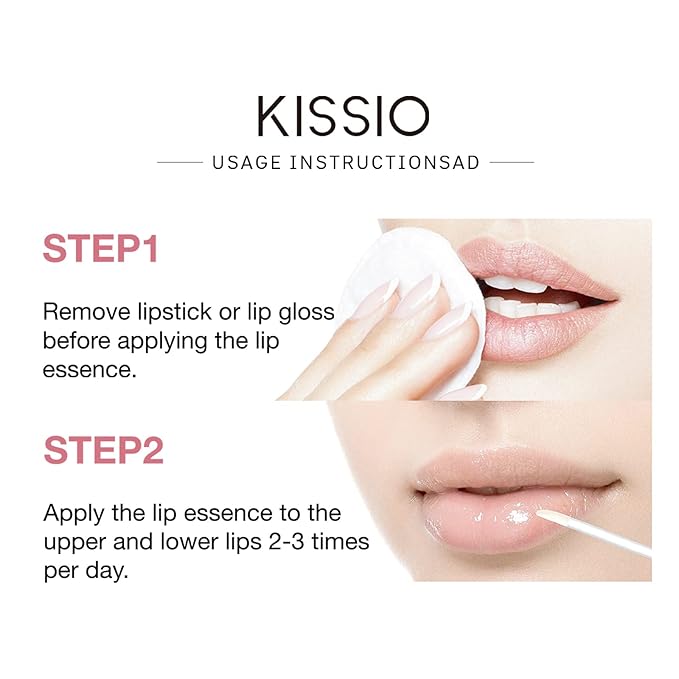 KISSIO Lip Plumper Set,Natural Lip Plumper,Lip Care, Lip Plumper Gloss,Lip Moisturizing Beautiful,Day Ues And Night Ues Set(2PCS)-Velvo Beauty