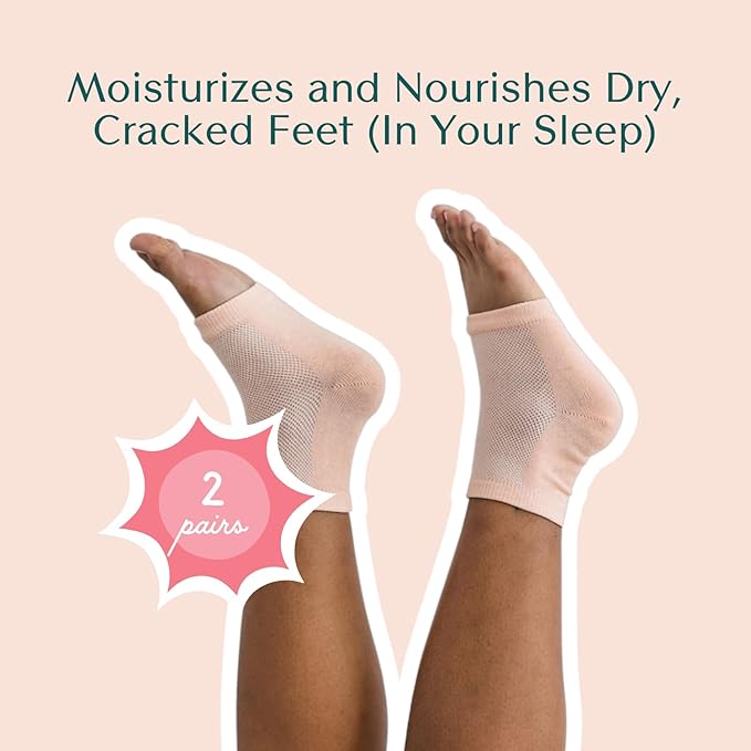 Bare August Glass Foot File & Overnight Heel Socks Bundle-Velvo Beauty