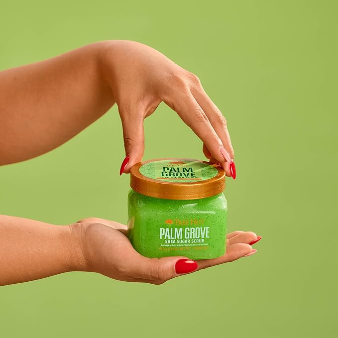 Tree Hut Palm Grove Shea Sugar Scrub | Exfoliating Body Scrub Removes Dead, Dry Skin for a Soft & Hydrated Feel | Nourishing Essential Body Care | 18 fl oz.-Velvo Beauty