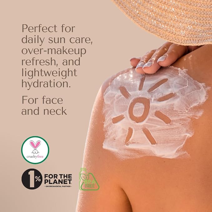 Organic To Green Completely Weightless Face Sunscreen Spray | Award-Winning Lightweight Organic Sunscreen | 29 SPF | 2 oz-Velvo Beauty